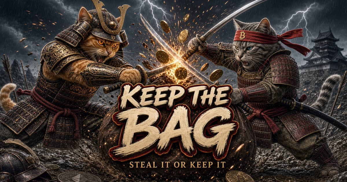 Keep the Bag — two ronin duel over a bag of Bitcoin