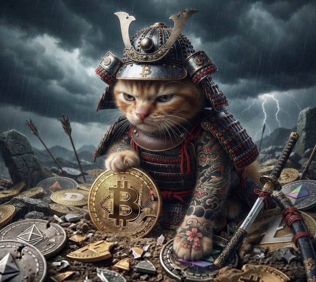 Buy The Cat meme — ninja cat on the rooftop