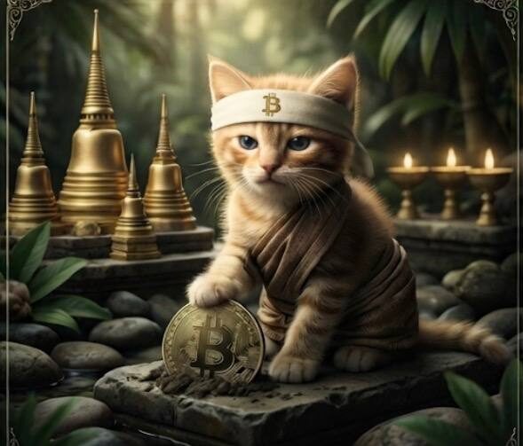 Buy The Cat meme — forest wanderer cat