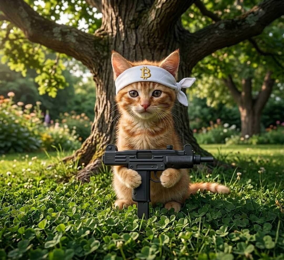 Buy The Cat meme — poolside resort cat